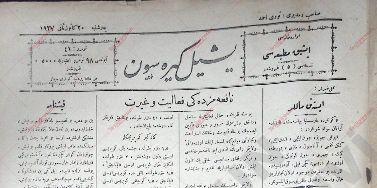 25 Ocak 1927 – Sayı 41