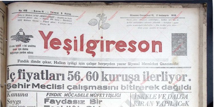 19 Kasım 1935 – Sayı 412