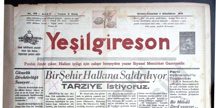 4 Ocak 1936 – Sayı 419