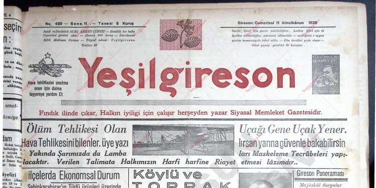 11 Ocak 1936 – Sayı 420