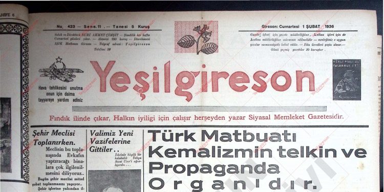 1 Şubat 1936 – Sayı 423