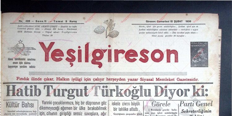 15 Şubat 1936 – Sayı 425