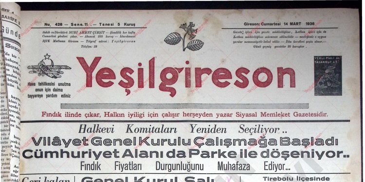 14 Mart 1936 – Sayı 428