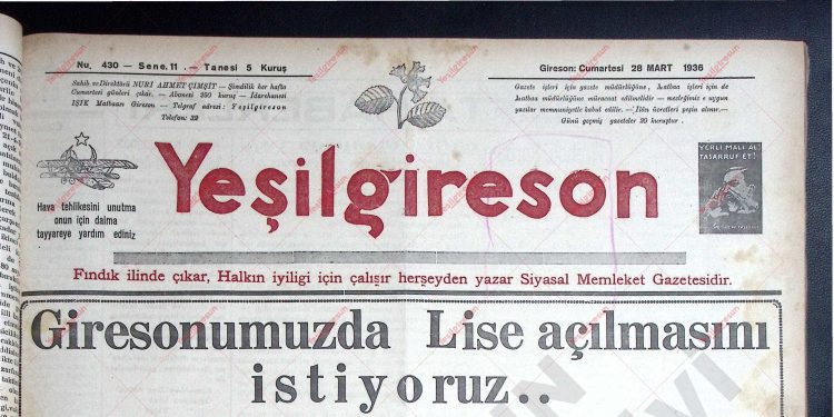 28 Mart 1936 – Sayı 430