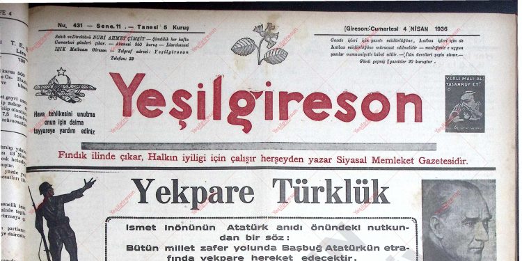 4 Nisan 1936 – Sayı 431