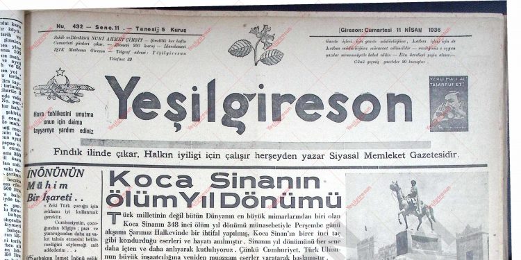 11 Nisan 1936 – Sayı 432