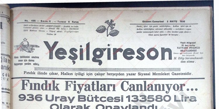 2 Mayıs 1936 – Sayı 435