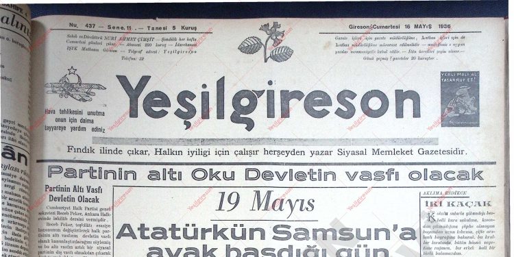 16 Mayıs 1936 – Sayı 437