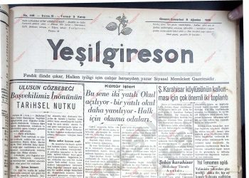 8 Ağustos 1936 – Sayı 449