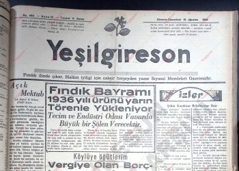 15 Ağustos 1936 – Sayı 450