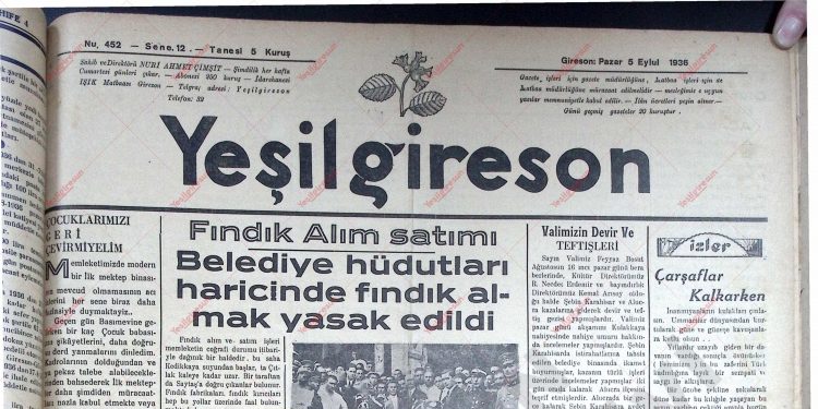 5 Eylül 1936 – Sayı 452
