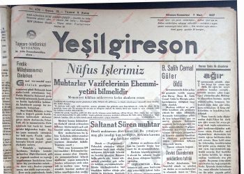 7 Mart 1937 – Sayı 476