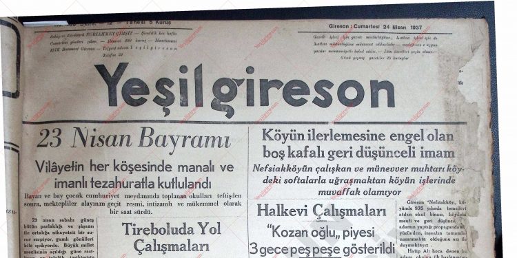 24 Nisan 1937 – Sayı 483