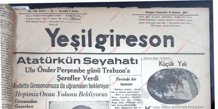 12 Haziran 1937 – Sayı 490