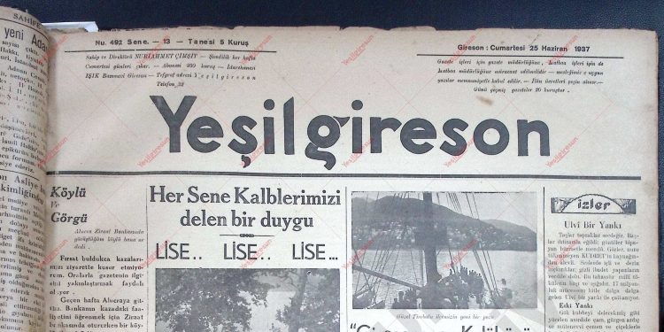 25 Haziran 1937 – Sayı 492