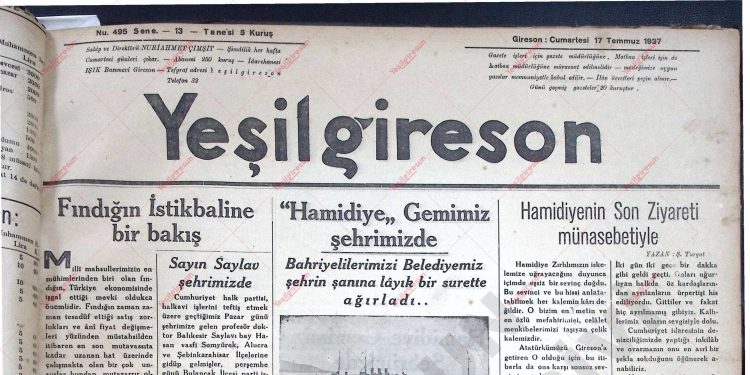 17 Temmuz 1937 – Sayı 495