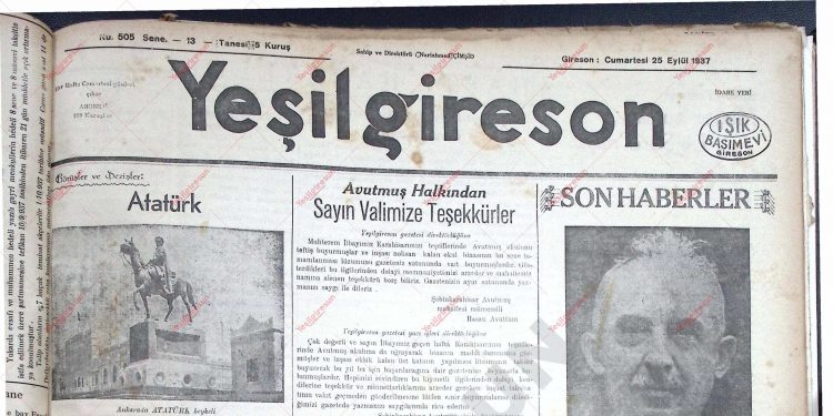 25 Eylül 1937 – Sayı 505