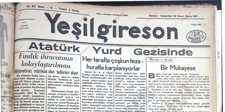 20 Kasım 1937 – Sayı 511
