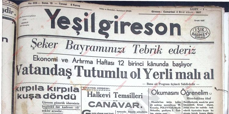 4 Aralık 1937 – Sayı 513