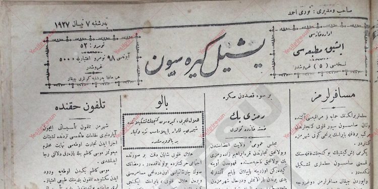 7 Nisan 1927 – Sayı 52