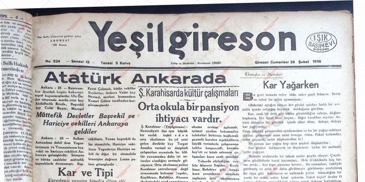 26 Şubat 1938 – Sayı 524