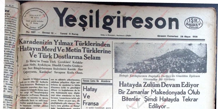 28 Mayıs 1938 – Sayı 537