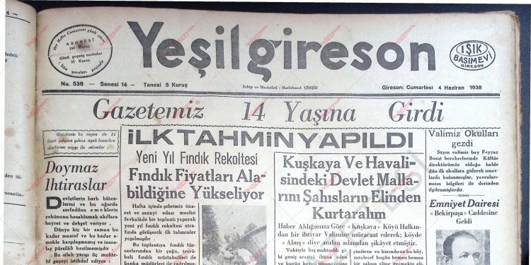 4 Haziran 1938 – Sayı 538