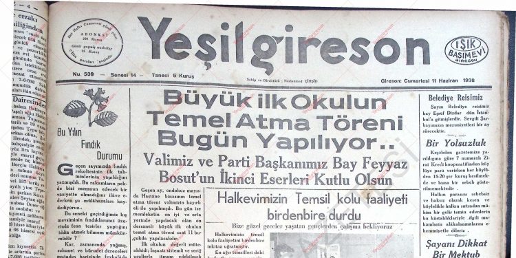 11 Haziran 1938 – Sayı 539