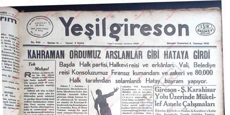 9 Temmuz 1938 – Sayı 543