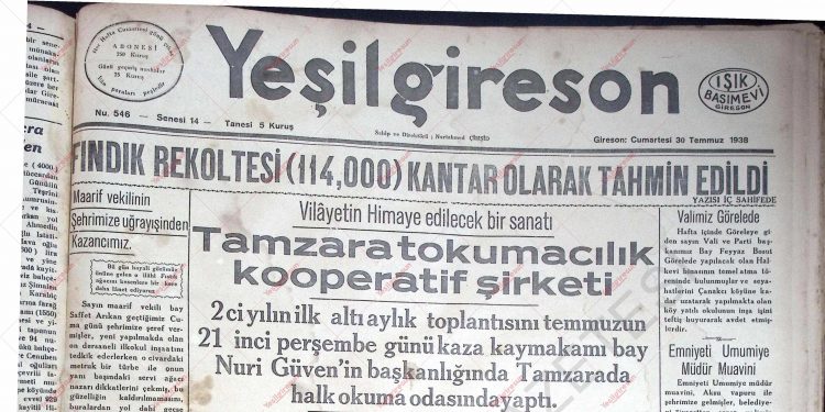 30 Temmuz 1938 – Sayı 546