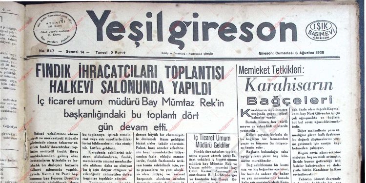6 Ağustos 1938 – Sayı 547