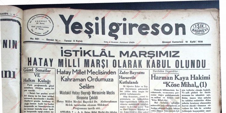 10 Eylül 1938 – Sayı 551