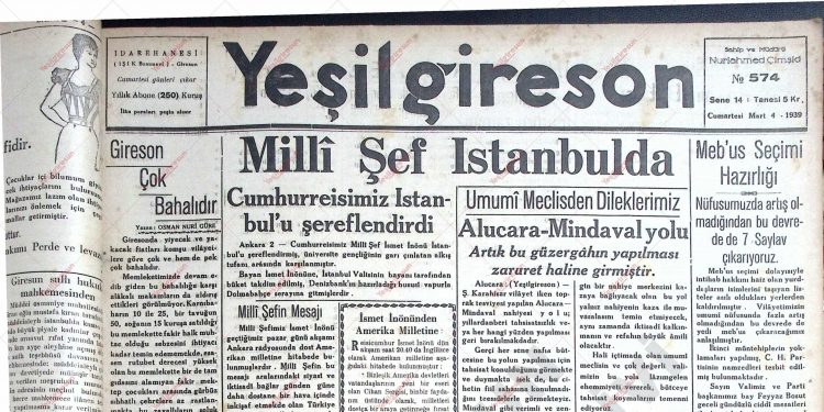 4 Mart 1939 – Sayı 574