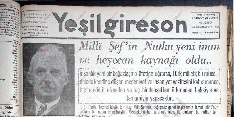 3 Haziran 1939 – Sayı 587