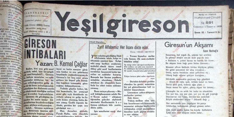 1 Temmuz 1939 – Sayı 591