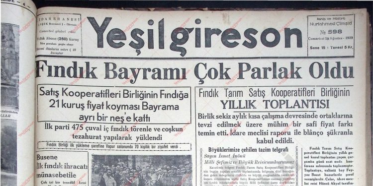 19 Ağustos 1939 – Sayı 598