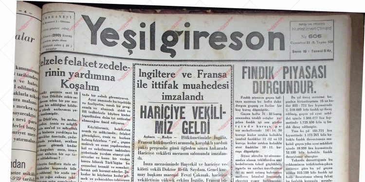 21 Ekim 1939 – Sayı 606