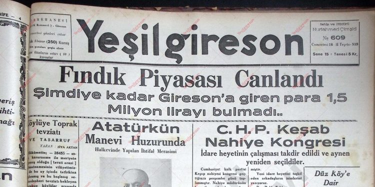 18 Kasım 1939 – Sayı 609