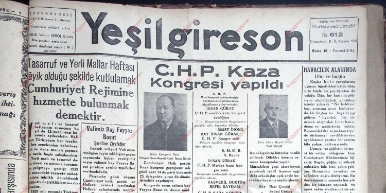 9 Aralık 1939 – Sayı 612
