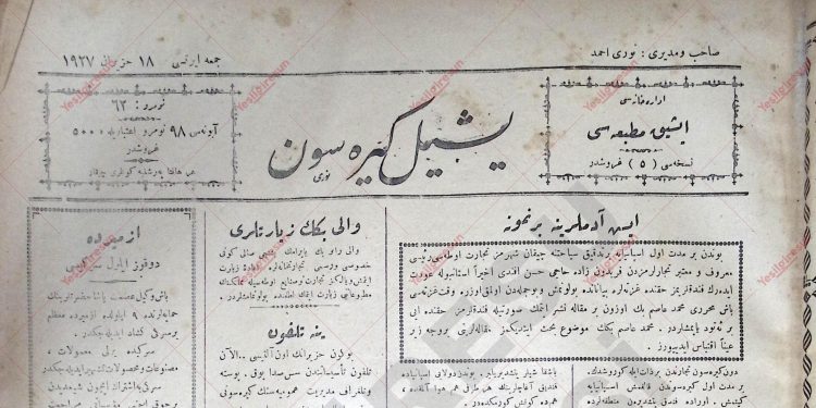 18 Haziran 1927 – Sayı 62