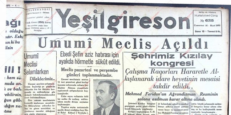 16 Mart 1940 – Sayı 625