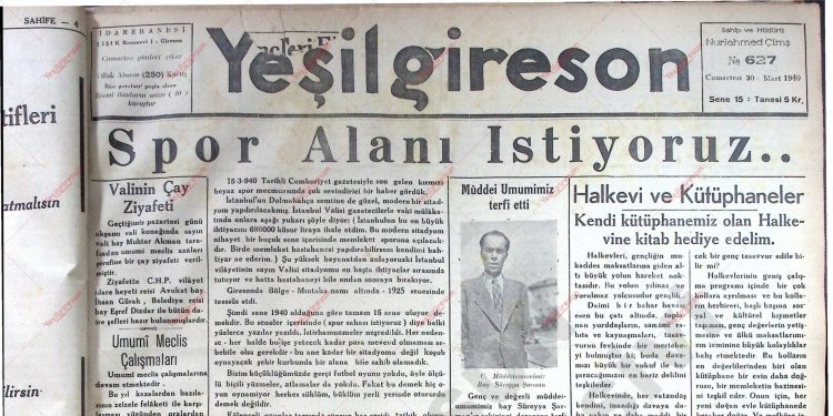 30 Mart 1940 – Sayı 627