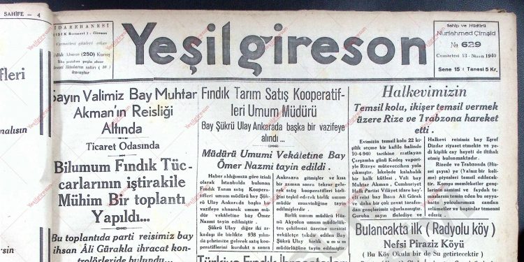 13 Nisan 1940 – Sayı 629