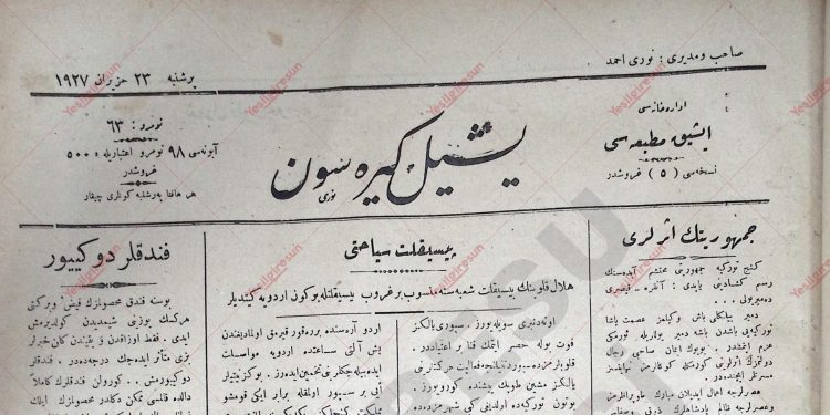 23 Haziran 1927 – Sayı 63