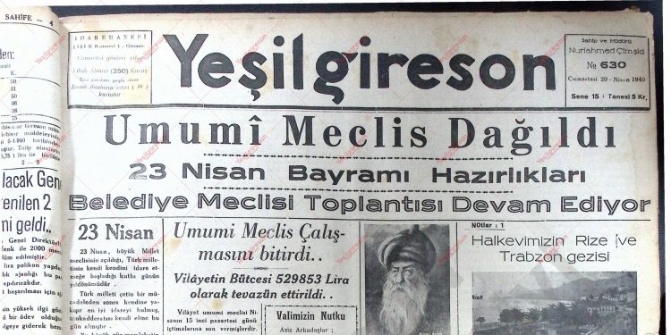 20 Nisan 1940 – Sayı 630