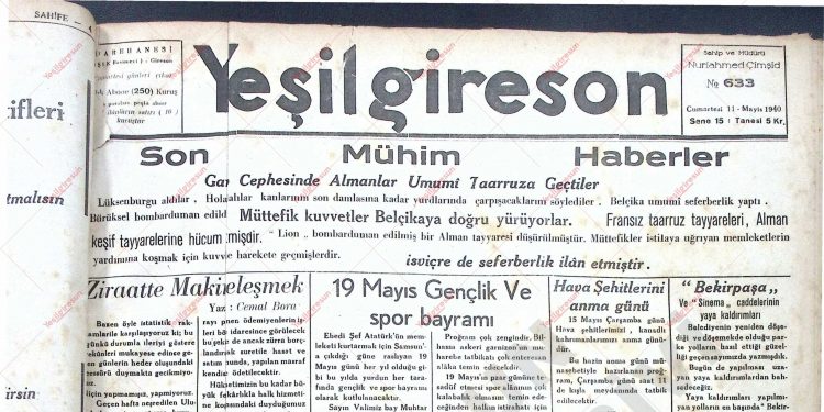11 Mayıs 1940 – Sayı 633