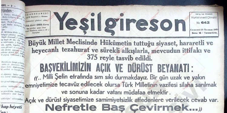 13 Temmuz 1940 – Sayı 642