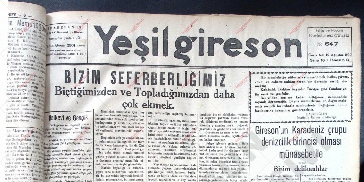10 Ağustos 1940 – Sayı 647