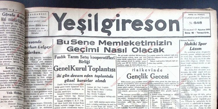 17 Ağustos 1940 – Sayı 648