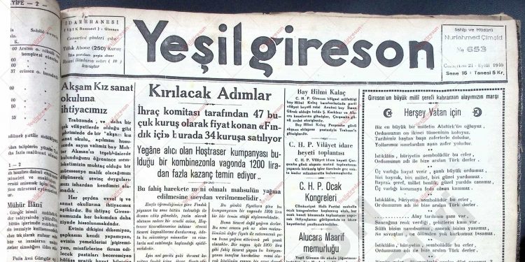 21 Eylül 1940 – Sayı 653